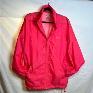 Reebok Pink Utility Jacket Water-Resistant Relaxed Fit
